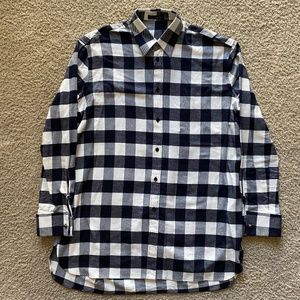 Versace BLK/WHT Checkered Button Down